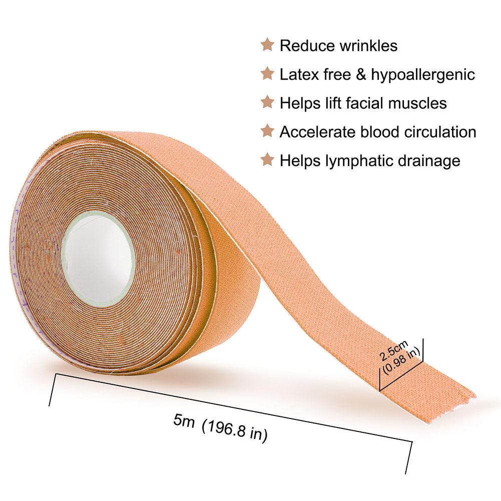 2.5CM*5M キネシオロジーテープ 顔用 Vライン 首  - Crossfit Lifting のレビューと価格