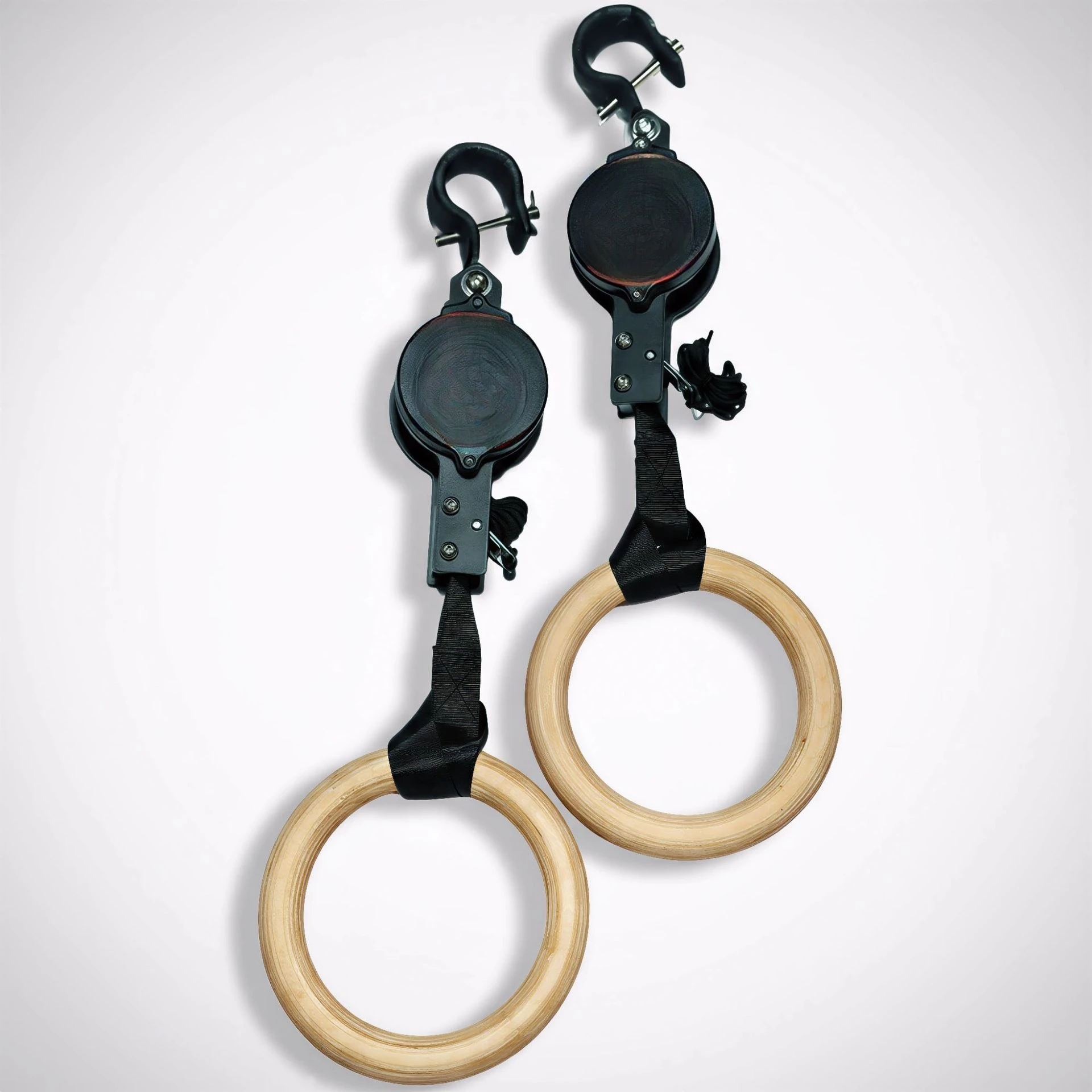 安全で耐久性に優れた白樺材製の体操用リング。自宅での筋力トレ - Gymnastic Ring Wood のレビューと価格